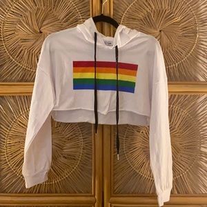 Show Your Pride crop hoodie